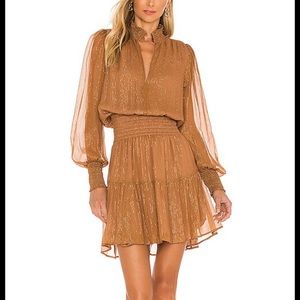 A.L.C Silvie Dress in Butterscotch
A.L.C. 🤎 Silvie Striped Smocked Mini Dress